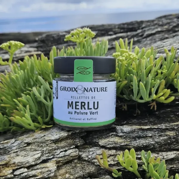 Rillettes de Merlu au poivre vert - marque groix et nature