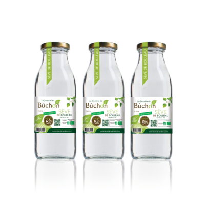 Sève de bouleau pure lacto-fermentée - cure de 3 X 3 L - Domaine de Buchon