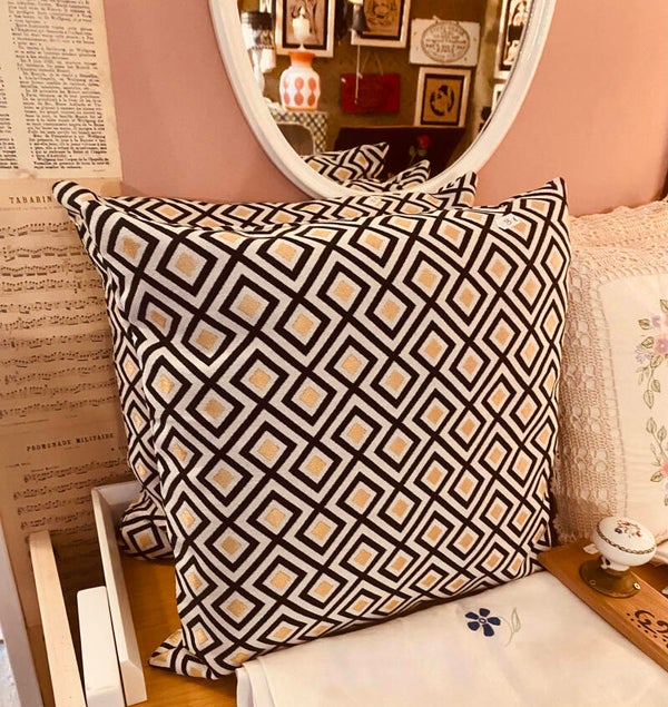 Housses de coussin - 45 cm/ 45 cm motifs géométriques Fait main by Loulette