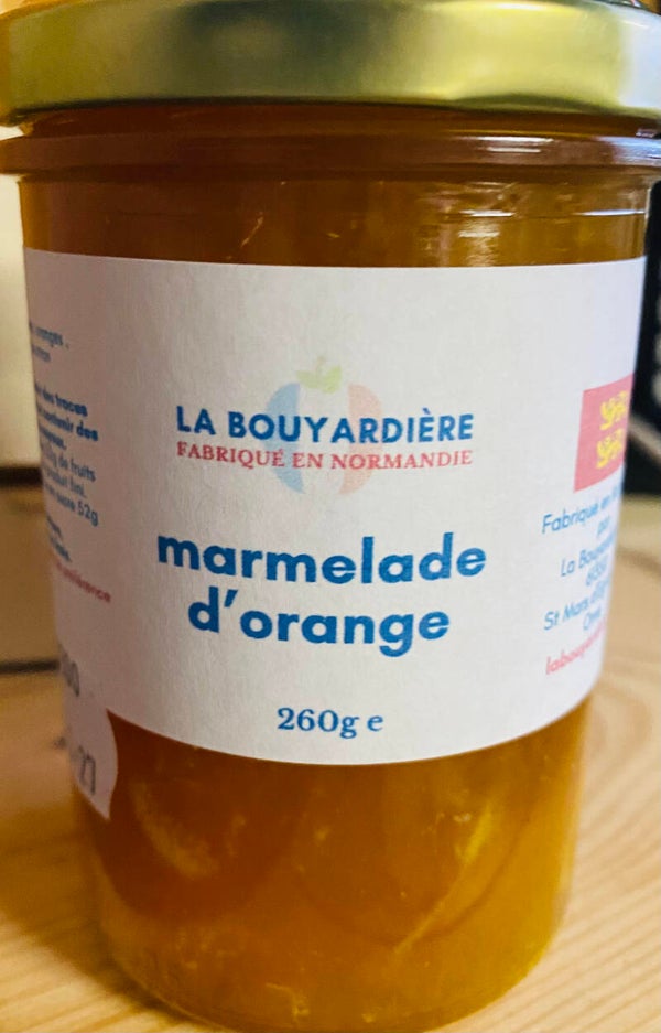 Marmelade d'orange artisanale - 260 g - La Bouyardière Normandie