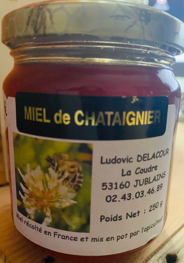 Miel de châtaignier - 250 g - Apiculteur Ludovic Delacour