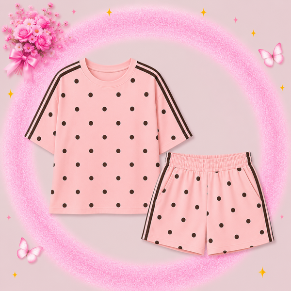 Polkadot Lounge Set – Short