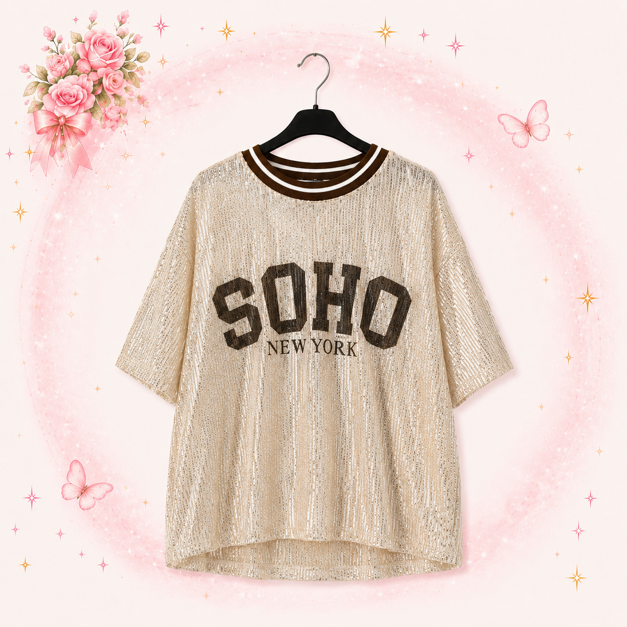 SOHO glitter tshirt