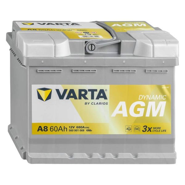Batteria Start & Stop 60 AH 680 AH DIN AGM