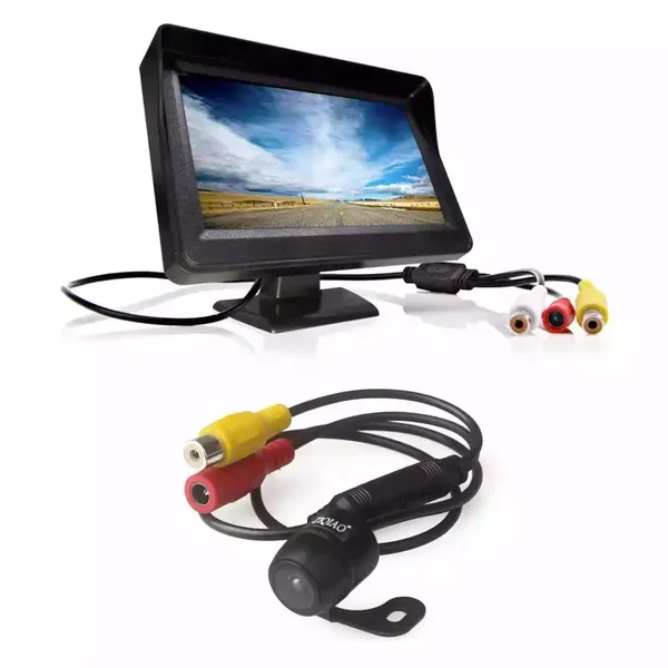 Kit Retrocamera HD a infrarossi + Monitor 7'' IPS con DVR incorporato PHONOCAR.