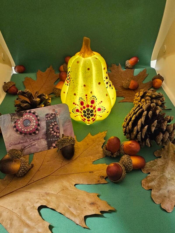 Herfst pompoen lichtje