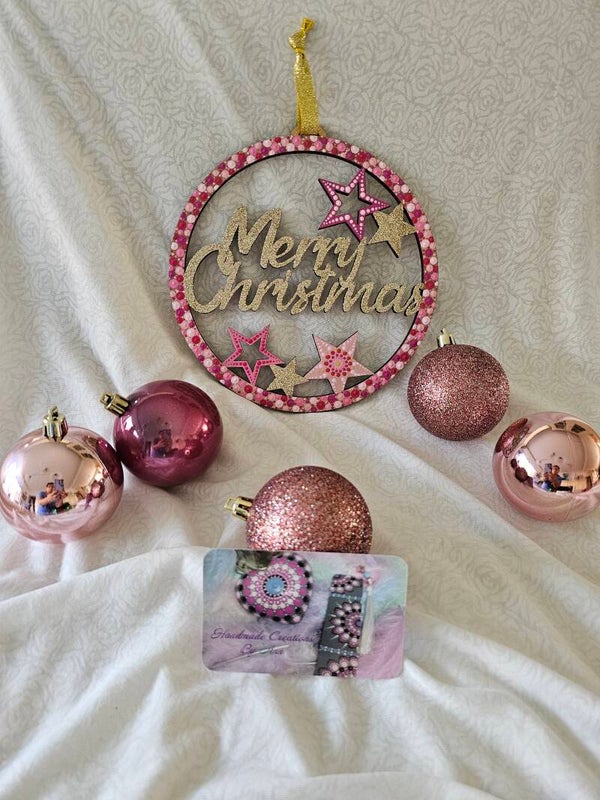 Houten kerst hanger