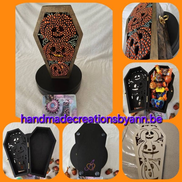 Houten doodskistje met sluiting