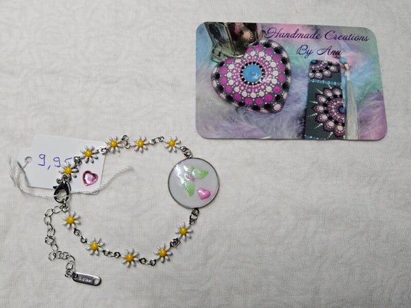 Uniek kinder armbandje met UV Resin bewerkt