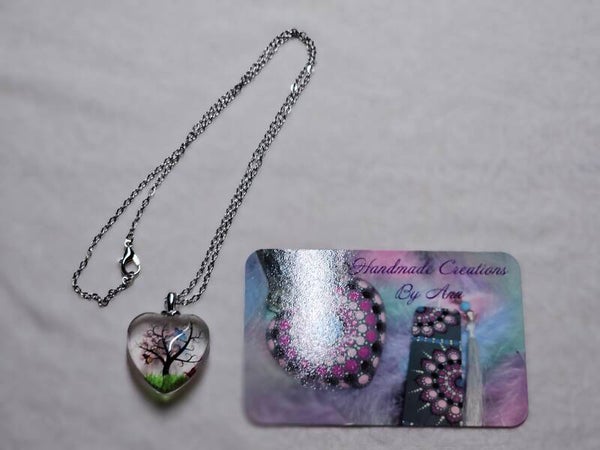 Uniek hangertje hartje in UV Resin