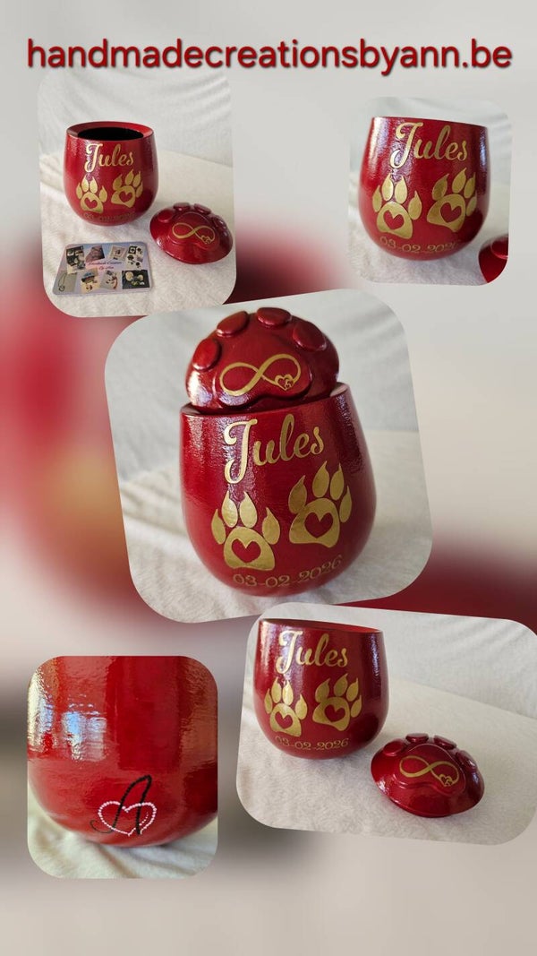 Urne (Small) voor een klein huisdier . (+- 243gr kan er in)