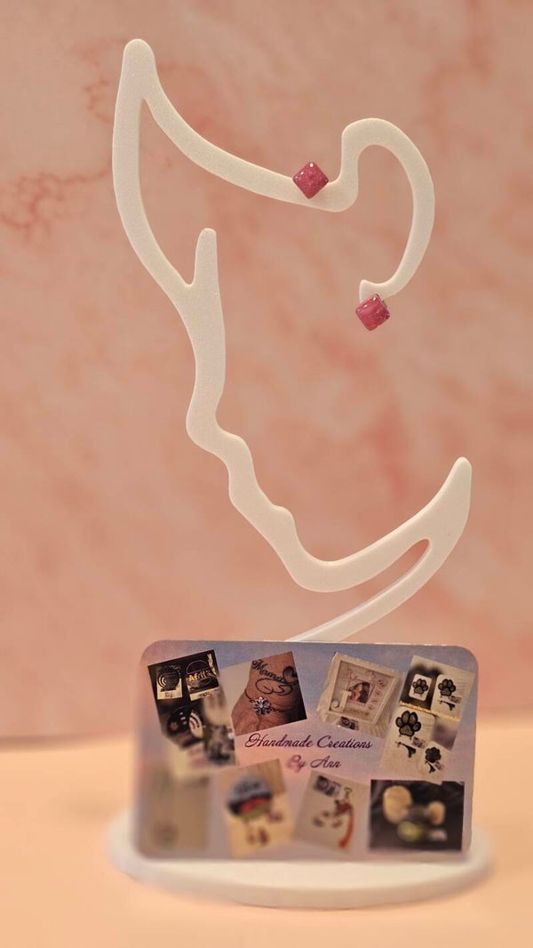 Uniek setje oorbellen uit pollymeerklei , Frozen Berry collectie.