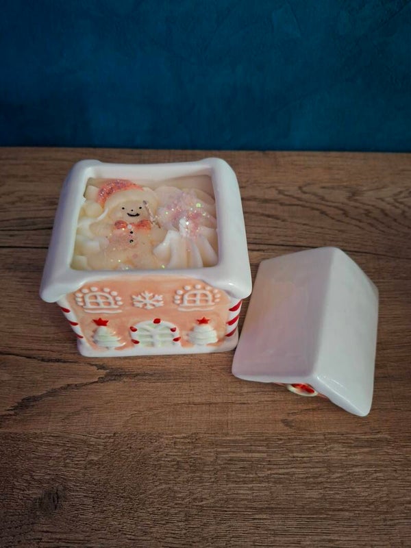 Bougie  maison de Noël