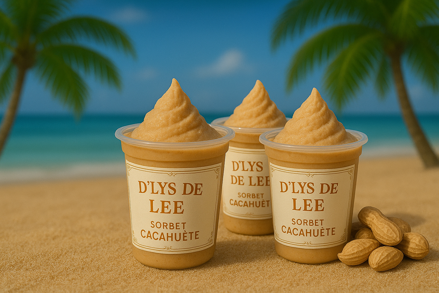 Sorbet Cacahuètes (lot de 5 pots)