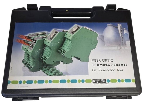 01_00180 Phoenix Fiber Optic Termination Kit Fast Connection Tool Glasfaserkabel Werkzeugkoffer