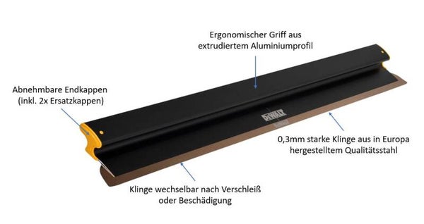 01_00186 DEWALT Flächenspachtel 48 Zoll 121,9cm Skimming Blade 2-948