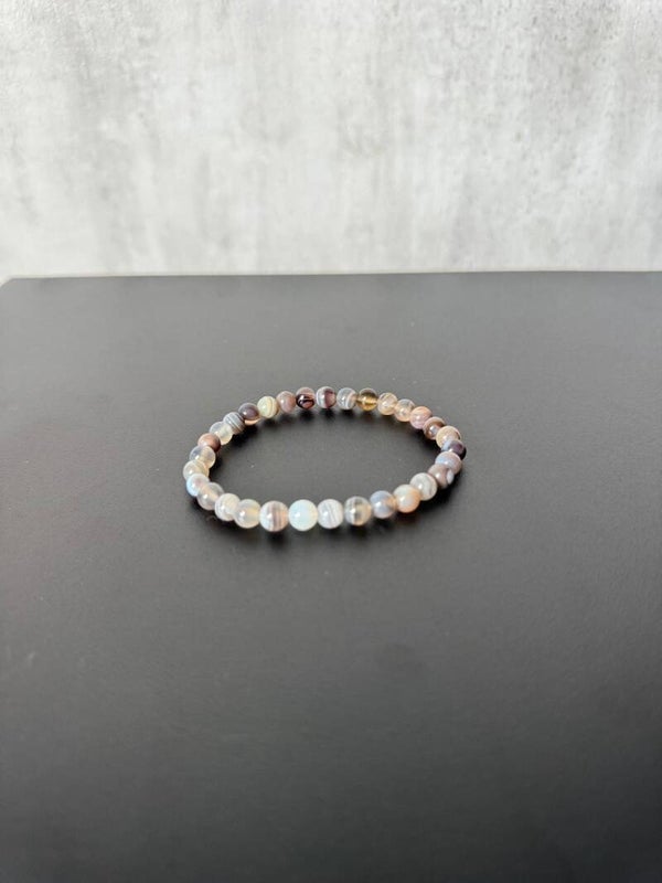 Kogelarmband Botswana Agaat 6 mm