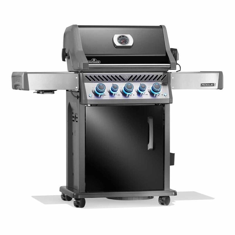 Napoleon Rogue PRO-S 425 med støbejernsriste | Sort | inkl. rotisserie | 2025