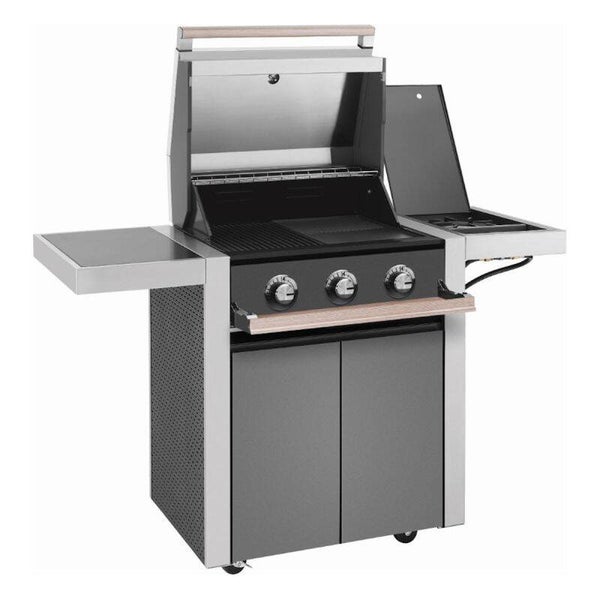 BeefEater 1500-serien trolley gasgrill med 3 brændere inklusive sidebrænder