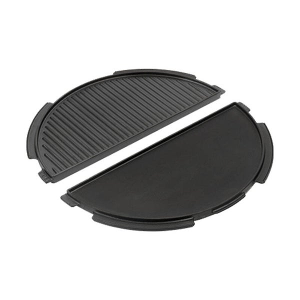 Big Green Egg støbejernsbageplade | Halvcirkelformet til store