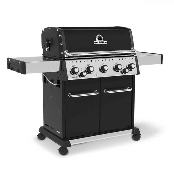 Broil King Baron 590 | Tilbud | inkl. rotisserie, låg og støbejernsgrill