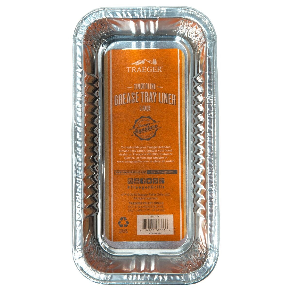Traeger fedtbakke i aluminium til Timberline | 5-pak