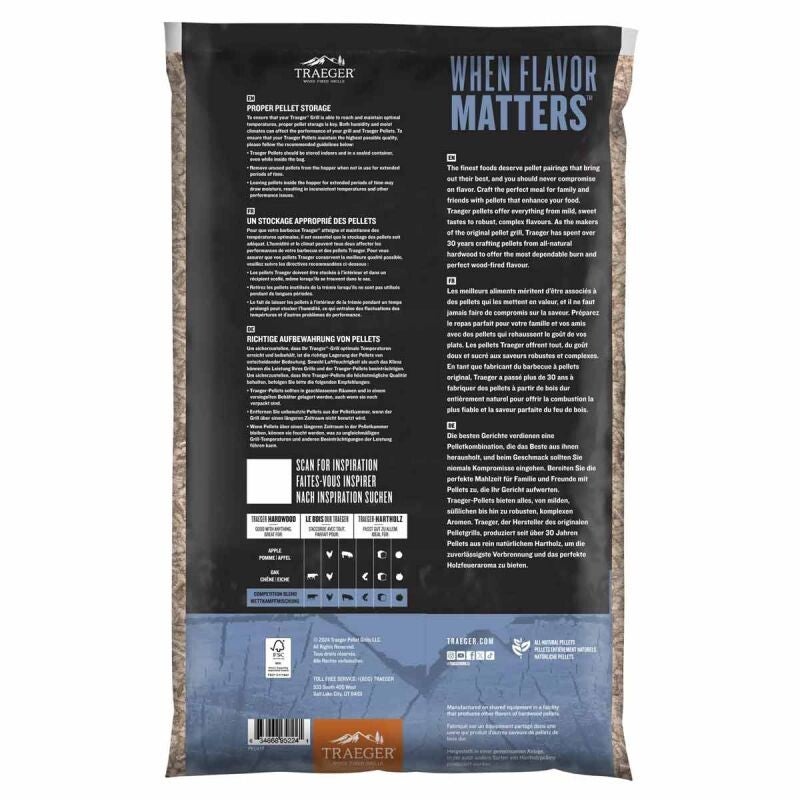Traeger Hårdttræspiller Competition Blend- 9 kg - FSC
