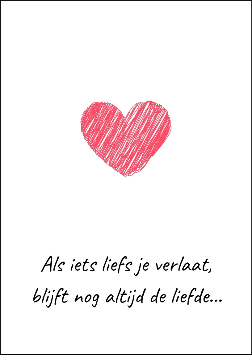 Wat schrijf je op een condoleancekaart