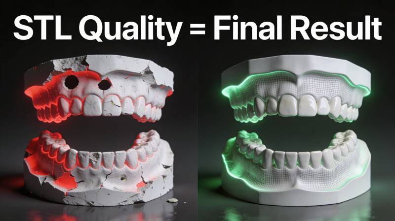 STL quality and final result