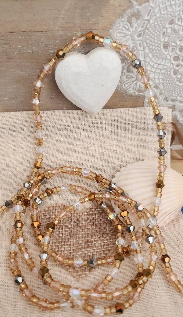 Crystal waistbeads, taillekralen