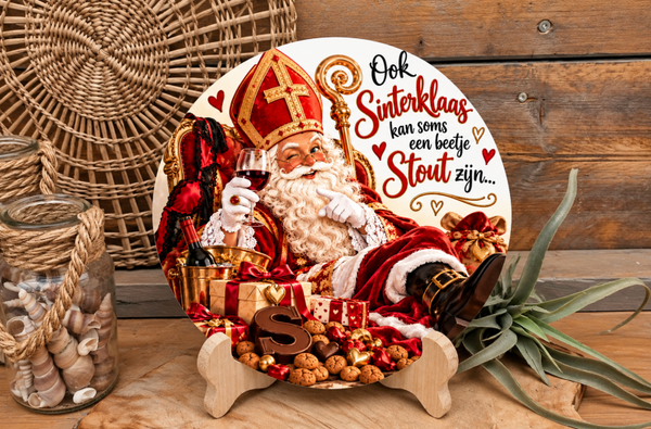 Ronde sinterklaas tegels
