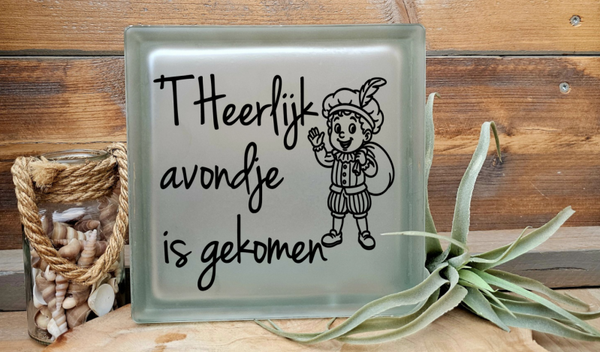 Sinterklaas glasblokken