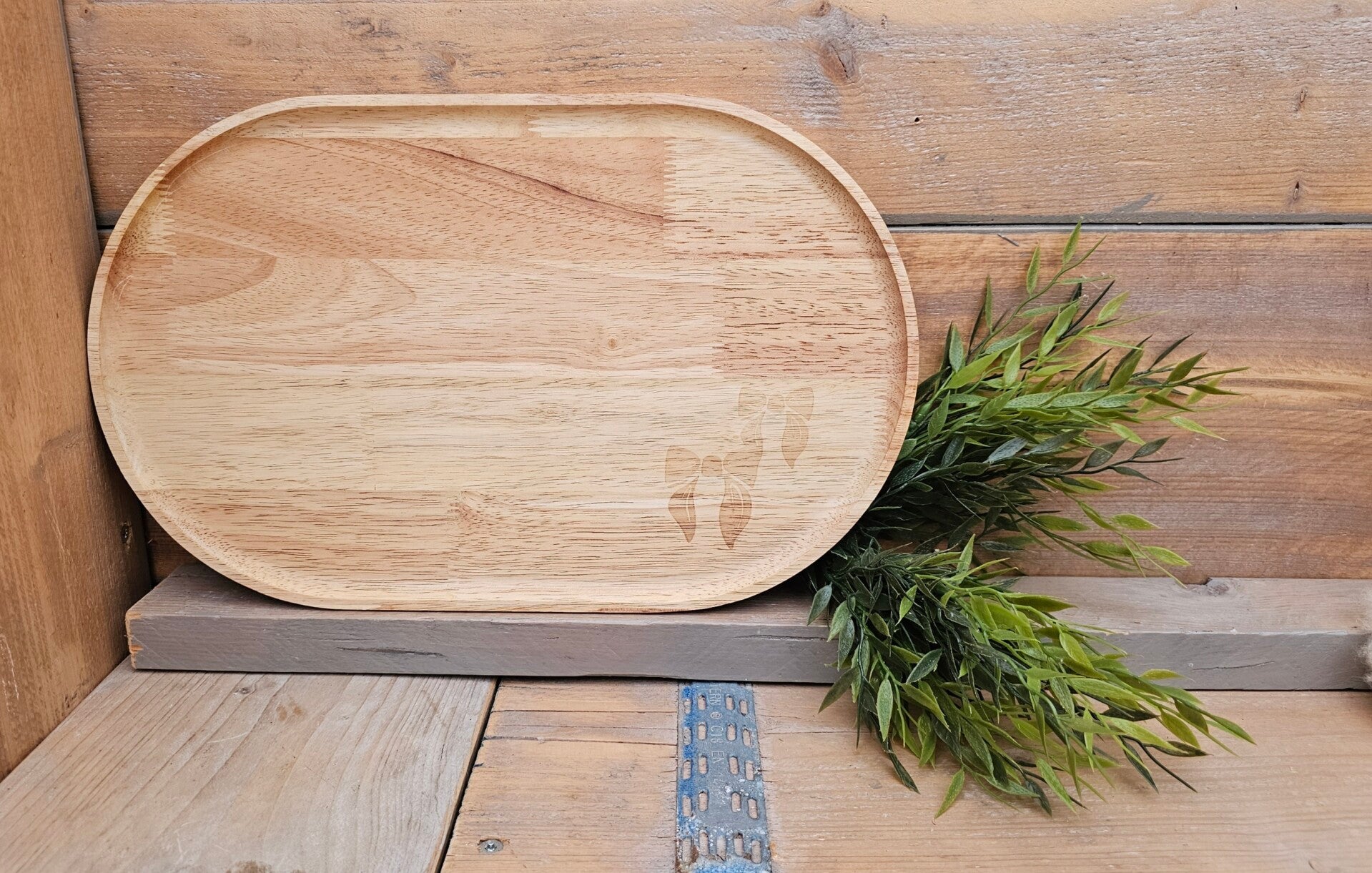 Borrelplank - groot - ovaal - 40 x 25 cm