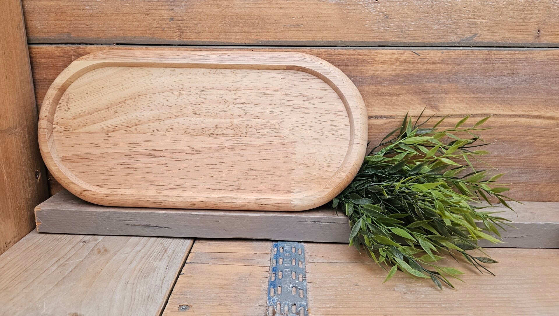 Borrelplank - klein - ovaal - 38 x 18 cm