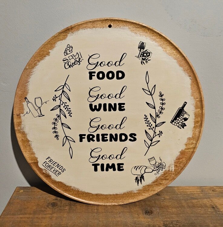 Good Food, Good Wine...  - Rond - 38 cm.