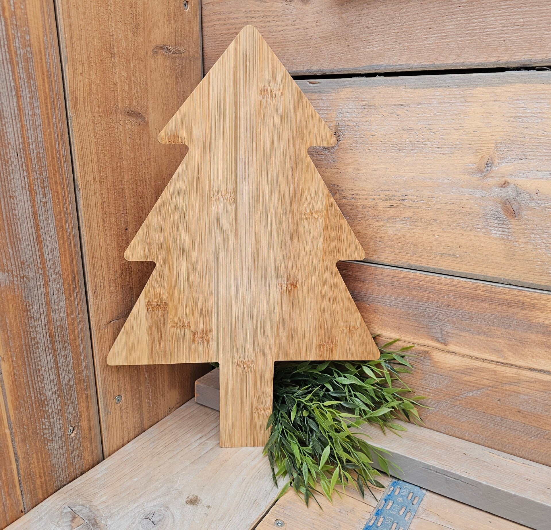 Borrelplank  - Kerstboom - Kerst - 45 x 30 cm