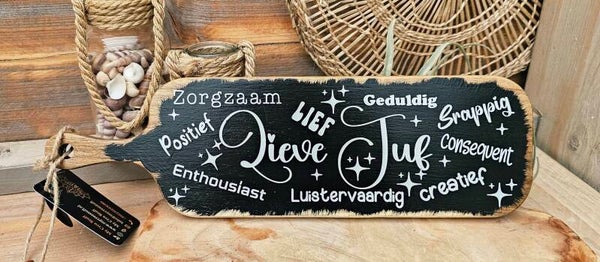 Borrelplankje Juf