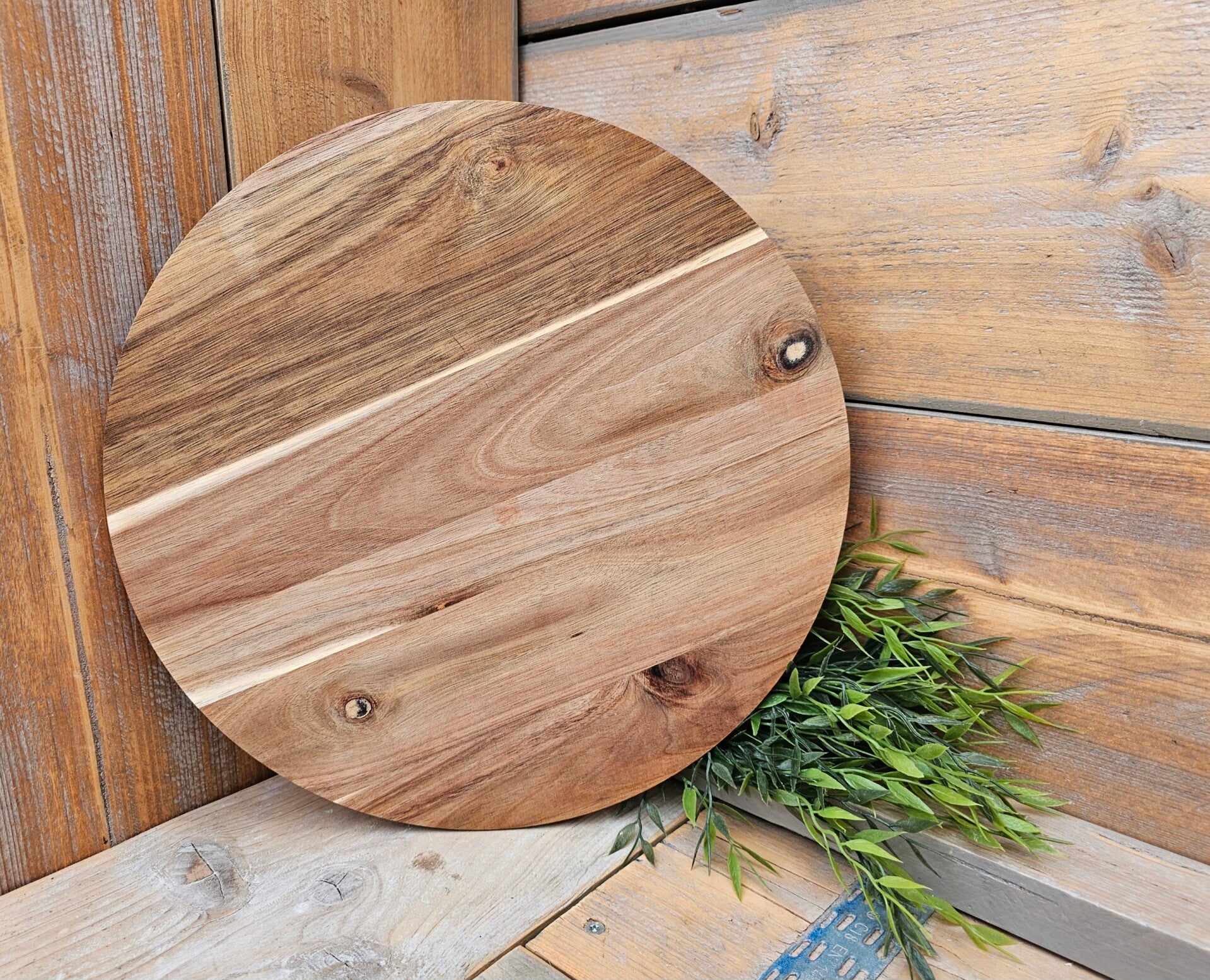 Borrelplank - Draaiplateau - Rond - Doorsnee 37 cm.