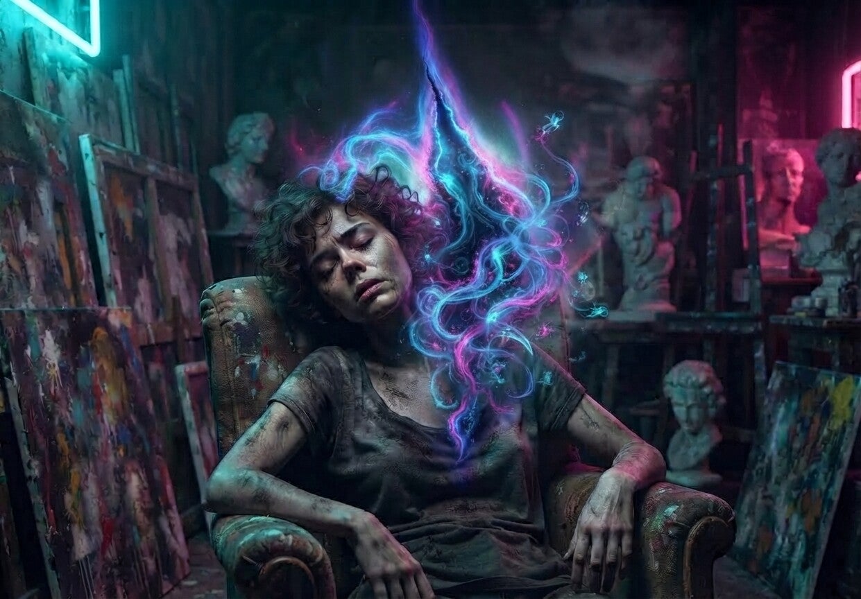 Wanneer je kruinchakra en derde oog te zwaar belast worden door trauma, schokkende gebeurtenissen of te snelle opening daardoor, kan de energetische beschermlaag scheuren. 