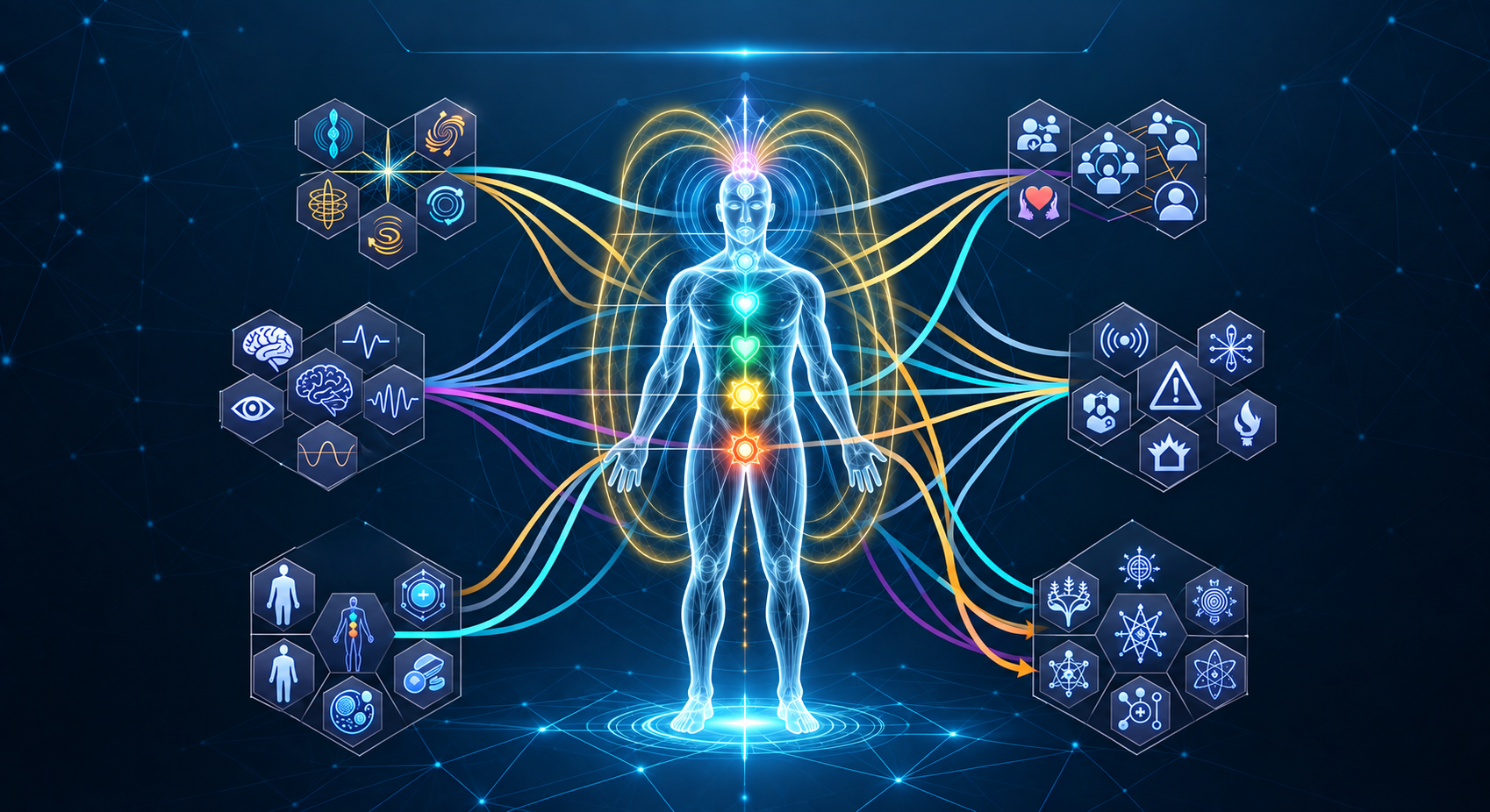 Dit overzicht behandelt artikelen over energetische anatomie, waaronder chakradisbalansen, entiteitenaanhechtingen en de invloed van psychologische factoren zoals bindingsangst en afhankelijkheid op het energieveld.