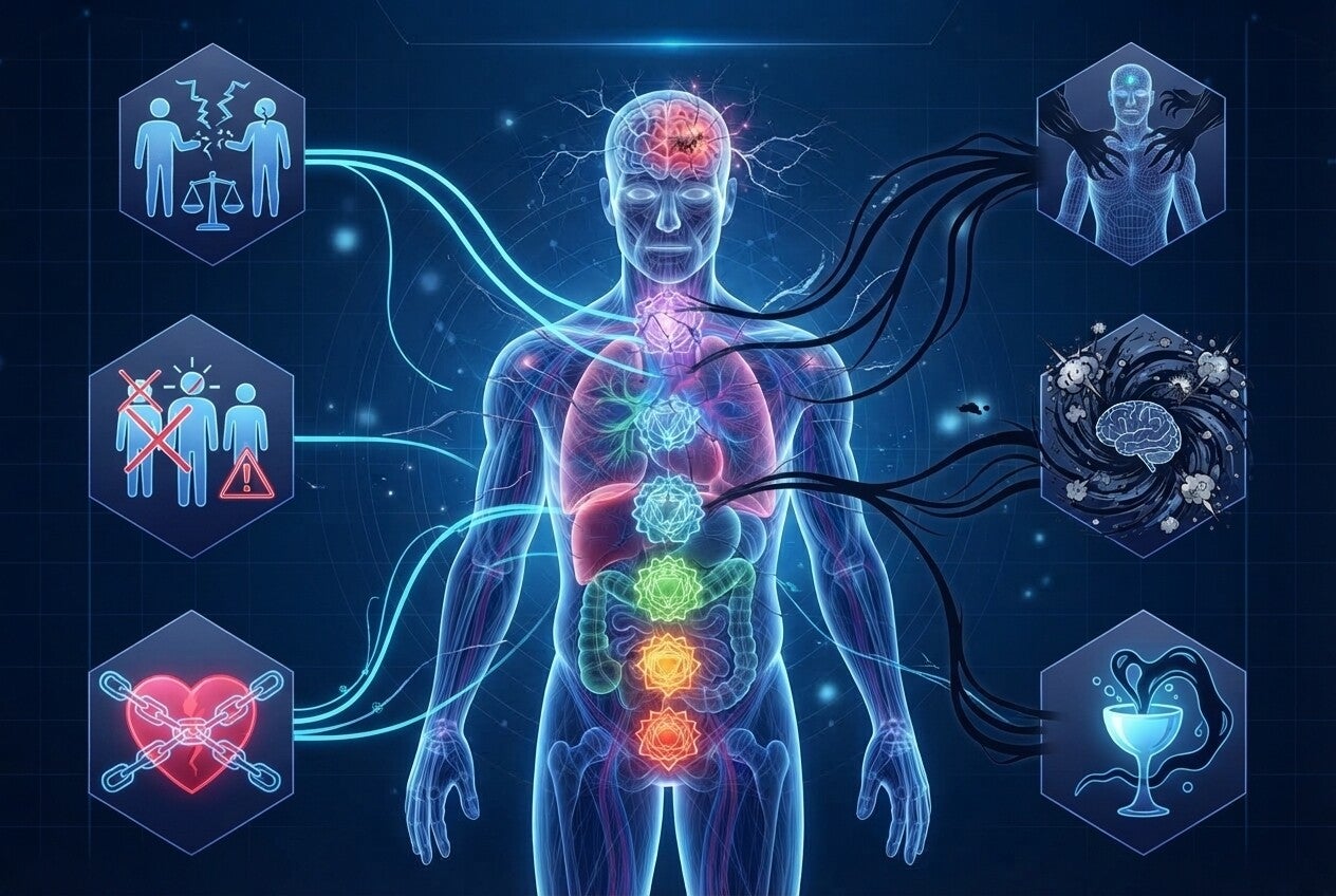 Als een chakra uit balans is, beïnvloedt dat direct je gedrag, emoties en communicatie. In relaties zie je dit terug via chakra's zoals hart, keel en wortel. Entiteiten voeden zich met deze energie en creëren meer disbalans in relaties. 