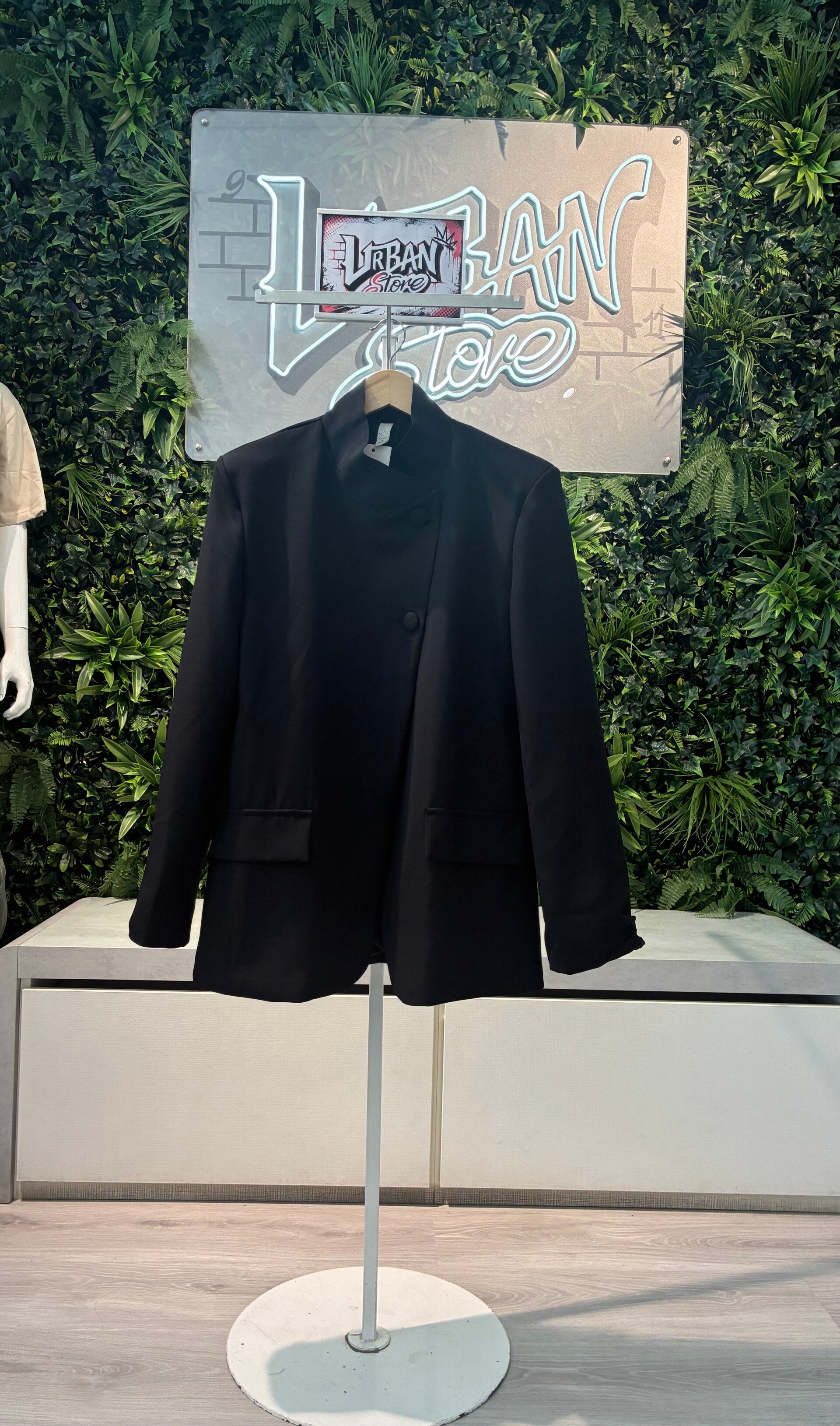 Blazer over con chiusura asimmetrica