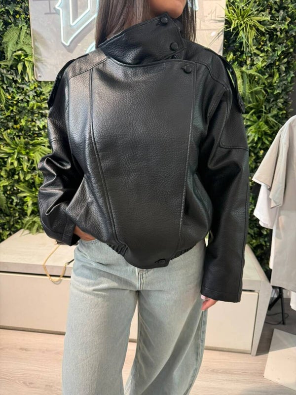 Giacca  ecopelle oversize