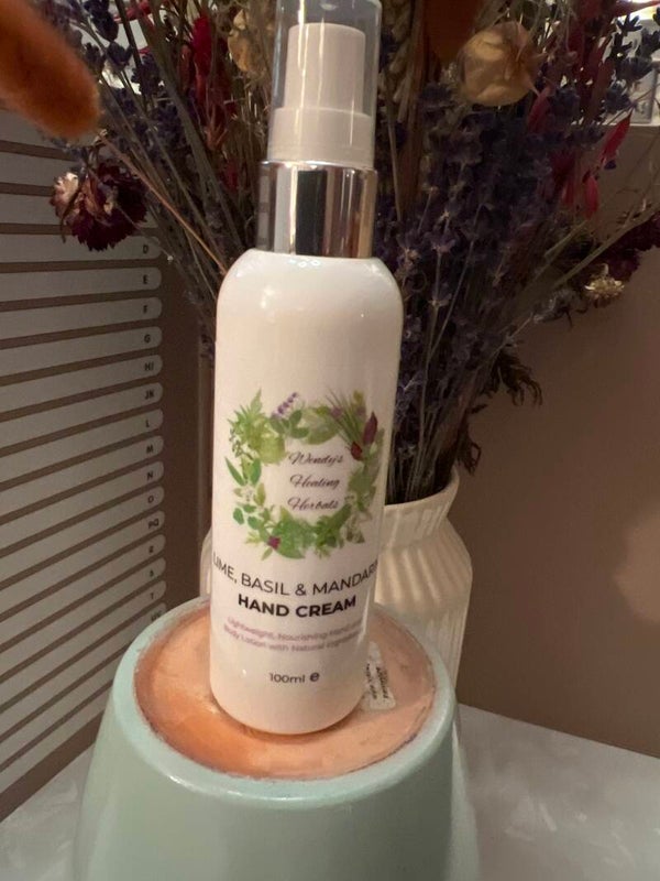 Lime ,Basil and Mandarin Natural Hand Cream