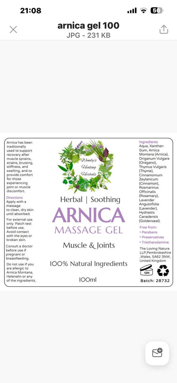 Arnica Gel