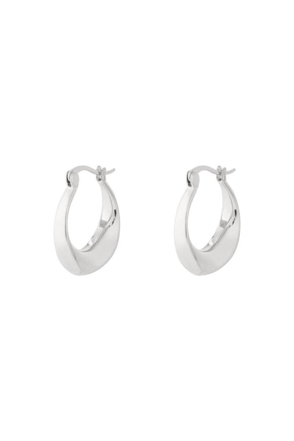 Oorringen Gebogen - Zilver