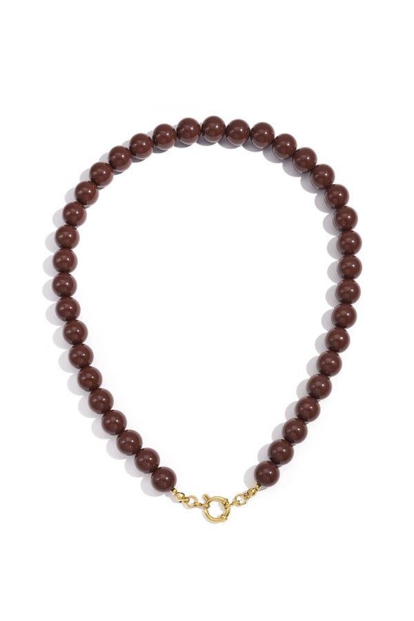 Kralenketting - Bruin