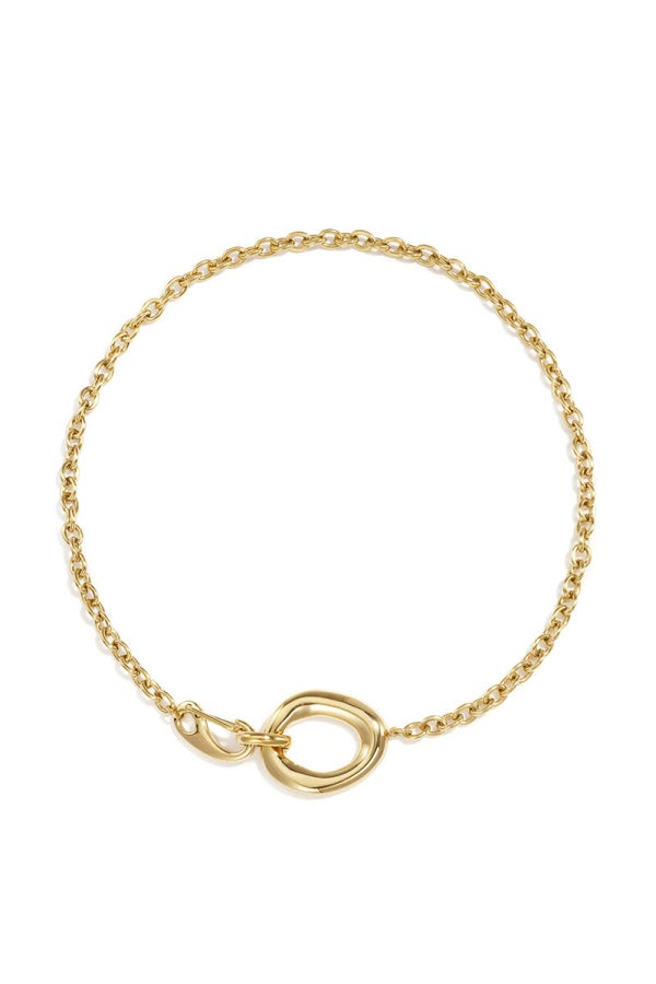 Ketting Met Ovaalvormige Frontsluiting - Goud