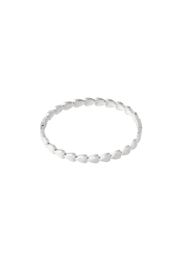 Bangle Hartjes - Zilver