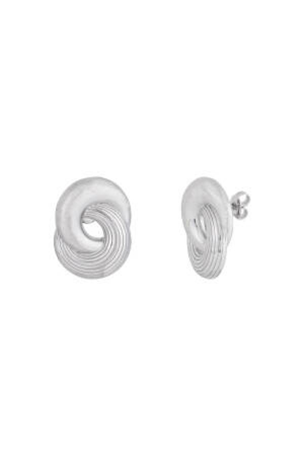 Infinity Twist Oorknoppen - Zilver
